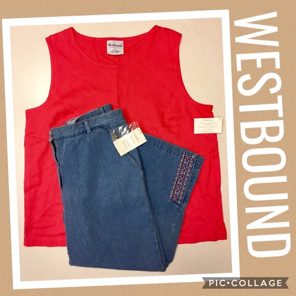 Westbound Denim - 🆕 CROPPED denim + LINEN top